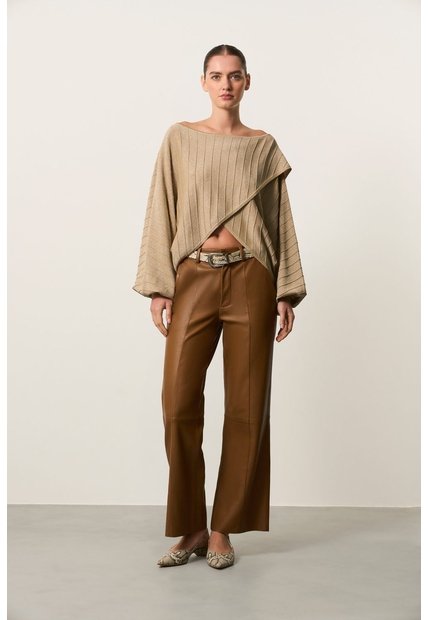 Sweater Oversize Tejido Para Mujer Cayena Sweater Oversize Tejido Para Mujer Cayena Arena M VÉLEZ