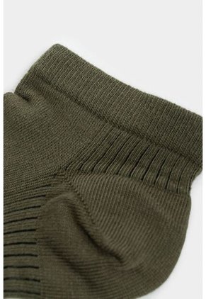 Calcetines Tobilleros Lines 3 De Algodón Para Hombre Detalle Acanalado Calcetines Tobilleros Lines 3 De Algodón Para Hombre Detalle Acanalado Verde XS VÉLEZ