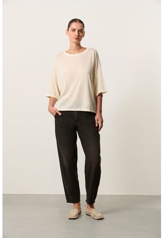 Camiseta Oversize Para Mujer Nativo Camiseta Oversize Para Mujer Nativo Crema L VÉLEZ Vélez