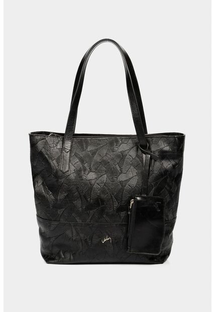 Shopping Denver De Cuero Para Mujer Grabado Placa Palmera Shopping Denver De Cuero Para Mujer Grabado Placa Palmera Negro VÉLEZ