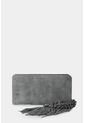 Billetera Porta Chequera Azalea De Cuero Para Mujer Accesorio De Flecos Billetera Porta Chequera Azalea De Cuero Para Mujer Accesorio De Flecos Gris Vélez de Vélez