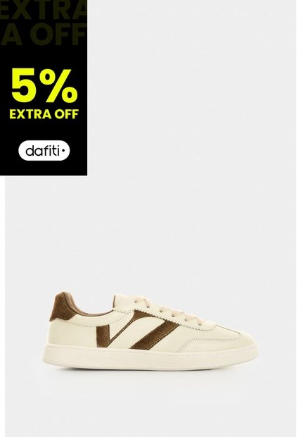 Tenis En Cuero Para Mujer Flair Tenis En Cuero Para Mujer Flair Crema 41 VÉLEZ