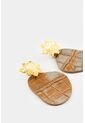 Arete Flor Metalizada De Cuero Para Mujer Lumia Arete Flor Metalizada De Cuero Para Mujer Lumia Miel VÉLEZ de Vélez
