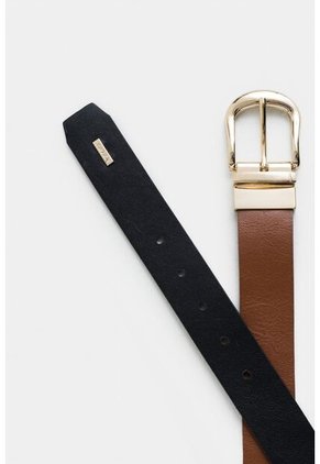 Cinturón Doble Faz Tropical New 2.0 De Cuero Para Mujer Hebilla Reversible Cinturón Doble Faz Tropical New 2.0 De Cuero Para Mujer Hebilla Reversible Combinado XL VÉLEZ