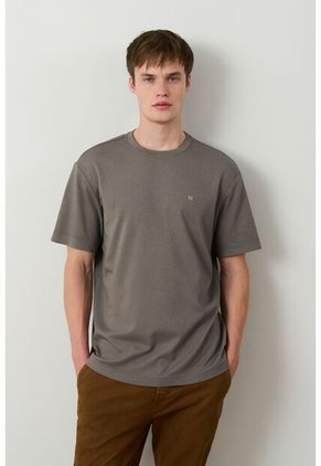 Camiseta Manga Corta Lerici Para Hombre Semi Fitted Camiseta Manga Corta Lerici Para Hombre Semi Fitted Gris Pistola L VÉLEZ