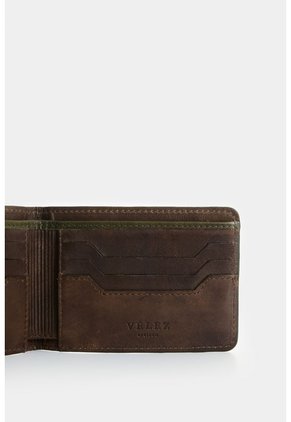 Billetera De Cuero Para Hombre Tessa Billetera De Cuero Para Hombre Tessa Verde Oliva VÉLEZ