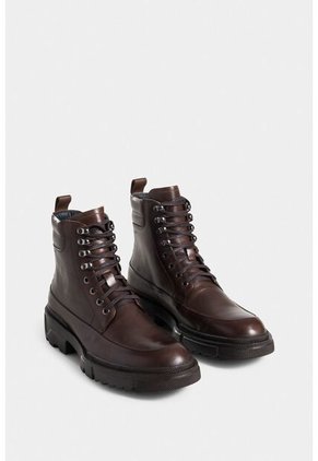 Botas Navigli De Cuero Para Hombre Suela Tractorada Botas Navigli De Cuero Para Hombre Suela Tractorada Cafe 41 Vélez