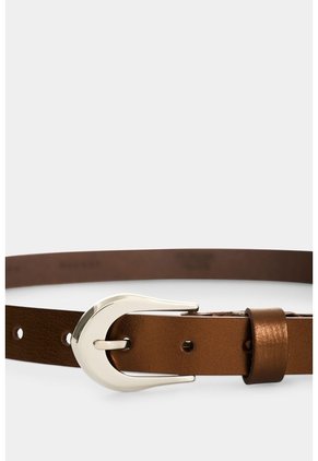 Cinturón Unifaz De Cuero Folia Para Mujer Dunas Cinturón Unifaz De Cuero Folia Para Mujer Dunas Bronce L VÉLEZ