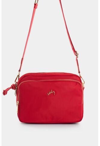 Manos Libres En Lona Y Cuero Para Mujer Square Manos Libres En Lona Y Cuero Para Mujer Square Rojo VÉLEZ Vélez