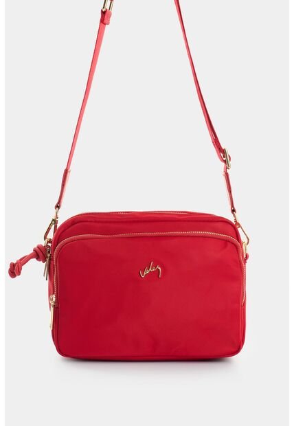 Manos Libres En Lona Y Cuero Para Mujer Square Manos Libres En Lona Y Cuero Para Mujer Square Rojo VÉLEZ