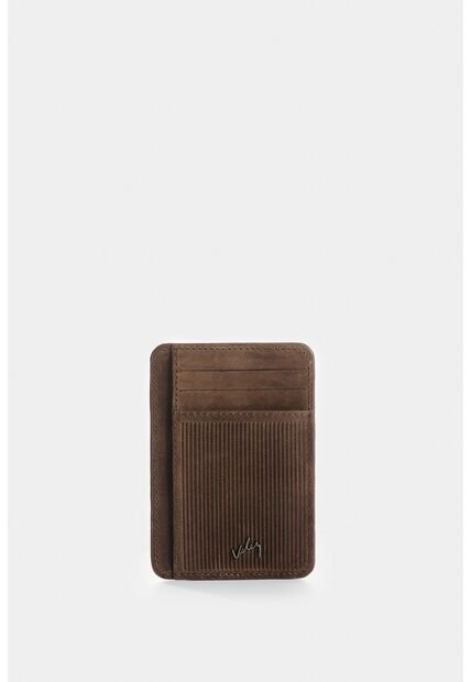 Porta Tarjetas Vértice De Cuero Para Hombre Detalle Rayas Porta Tarjetas Vértice De Cuero Para Hombre Detalle Rayas Cafe VÉLEZ