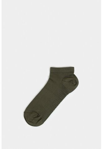 Calcetines Tobilleros Lines 3 De Algodón Para Hombre Detalle Acanalado Calcetines Tobilleros Lines 3 De Algodón Para Hombre Detalle Acanalado Verde XS VÉLEZ Vélez