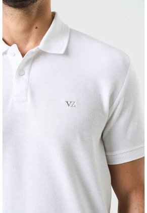 Polo Manga Corta Essential Para Hombre Textura Polo Manga Corta Essential Para Hombre Textura Blanco XXL VÉLEZ