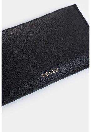 Porta Tarjetas Ava De Cuero Para Mujer Detalle Jacquard Porta Tarjetas Ava De Cuero Para Mujer Detalle Jacquard Negro VÉLEZ