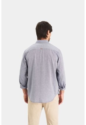 Camisa Oxford Manga Larga Calagua Para Hombre Semifitted Camisa Oxford Manga Larga Calagua Para Hombre Semifitted Azul Oscuro S VÉLEZ