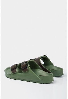 Sandalia De Cuero Y Eva Para Hombre Hebillas Verde Sandalia De Cuero Y Eva Para Hombre Hebillas Verde 41 Vélez