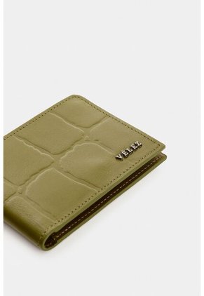 Billetera En Cuero Para Hombre Ical Billetera En Cuero Para Hombre Ical Verde Oliva VÉLEZ