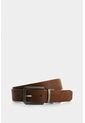 Cinturón Doble Faz De Cuero Para Hombre Lucian Cinturón Doble Faz De Cuero Para Hombre Lucian Miel 30 VÉLEZ de Vélez