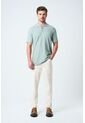 Polo Para Hombre Semi Fit Detalle Jacquard Polo Para Hombre Semi Fit Detalle Jacquard Agua Marina XL VÉLEZ de Vélez