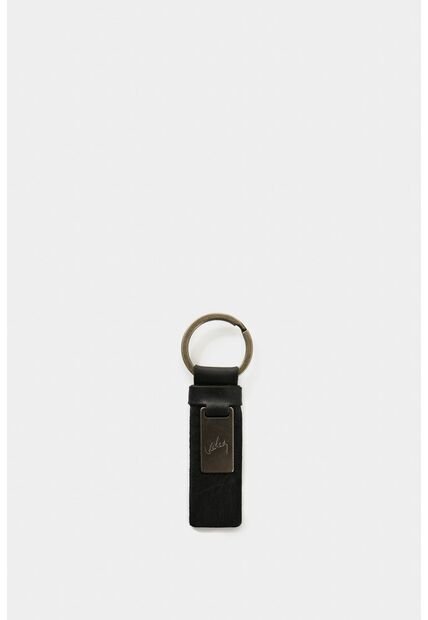 Llavero Etéreo De Cuero Para Hombre Placa Llavero Etéreo De Cuero Para Hombre Placa Negro VÉLEZ