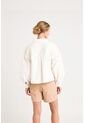 Chaqueta Oversized Iris En Lino Para Mujer Almilla Tejida Chaqueta Oversized Iris En Lino Para Mujer Almilla Tejida Crema L VÉLEZ de Vélez