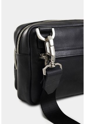 Manos Libres Bright De Cuero Para Hombre Detalle Gamuzado Manos Libres Bright De Cuero Para Hombre Detalle Gamuzado Negro VÉLEZ