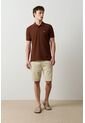 Polo Manga Corta Essential Para Hombre Textura Polo Manga Corta Essential Para Hombre Textura Cafe XL VÉLEZ de Vélez