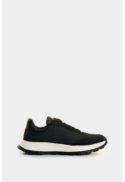 Tenis De Lona Y Detalles En Cuero Para Mujer Thorian Tenis De Lona Y Detalles En Cuero Para Mujer Thorian Negro 36 VÉLEZ