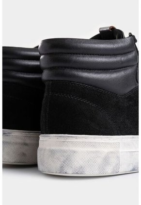 Tenis Bota Alena De Cuero Para Mujer Detalle Brillo Tenis Bota Alena De Cuero Para Mujer Detalle Brillo Negro 36 VÉLEZ