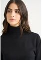 Sweater Tejido Básico Maqui Para Mujer Cuello Tortuga Sweater Tejido Básico Maqui Para Mujer Cuello Tortuga Negro XL VÉLEZ de Vélez