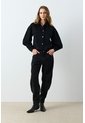 Chaqueta Cropped Holgada Para Mujer Tritón Chaqueta Cropped Holgada Para Mujer Tritón Negro XXXL VÉLEZ de Vélez