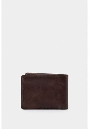 Billetera Montt De Cuero Para Hombre Acabado Brillo Billetera Montt De Cuero Para Hombre Acabado Brillo Cafe VÉLEZ