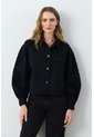 Chaqueta Cropped Holgada Para Mujer Tritón Chaqueta Cropped Holgada Para Mujer Tritón Negro XXXL VÉLEZ de Vélez