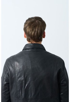 Chaqueta Aviador De Cuero Para Hombre Nila Chaqueta Aviador De Cuero Para Hombre Nila Negro XL VÉLEZ