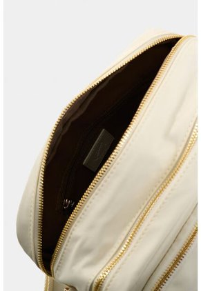 Manos Libres En Lona Y Cuero Para Mujer Square Manos Libres En Lona Y Cuero Para Mujer Square Blanco VÉLEZ