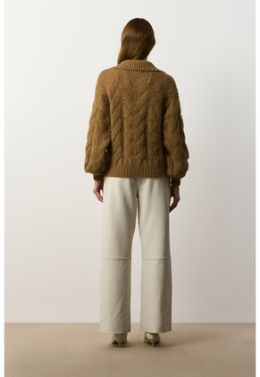 Cardigan Tejido Para Mujer Misak Cardigan Tejido Para Mujer Misak Tabaco M VÉLEZ