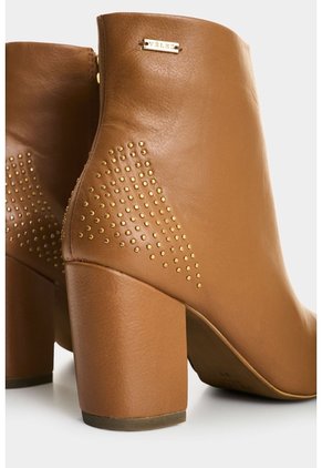 Botines Office Kira De Cuero Para Mujer Mini Taches Botines Office Kira De Cuero Para Mujer Mini Taches Miel 41 VÉLEZ