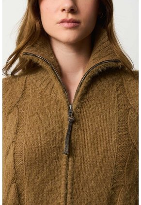 Cardigan Tejido Para Mujer Misak Cardigan Tejido Para Mujer Misak Tabaco M VÉLEZ