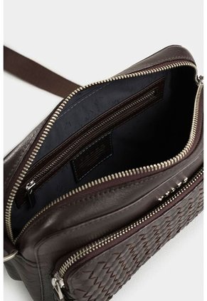 Manos Libres Kansas De Cuero Para Hombre Tejido Manos Libres Kansas De Cuero Para Hombre Tejido Cafe Vélez