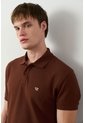 Polo Manga Corta Essential Para Hombre Textura Polo Manga Corta Essential Para Hombre Textura Cafe XXL VÉLEZ de Vélez