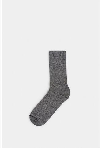 Calcetín Media Pierna En Algodón Para Mujer Uva Calcetín Media Pierna En Algodón Para Mujer Uva Negro XS VÉLEZ Vélez