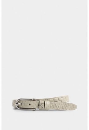 Cinturón Unifaz Mora De Cuero Para Mujer Placa Trenza Cinturón Unifaz Mora De Cuero Para Mujer Placa Trenza Blanco L VÉLEZ