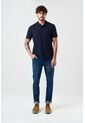 Polo Manga Corta Essential Para Hombre Textura Polo Manga Corta Essential Para Hombre Textura Azul Oscuro XXL VÉLEZ de Vélez