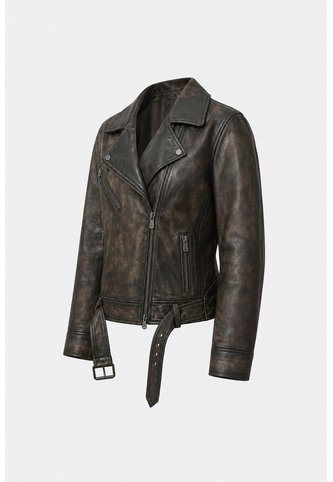 Chaqueta Biker De Cuero Para Mujer Efos Chaqueta Biker De Cuero Para Mujer Efos Cafe S VÉLEZ Vélez