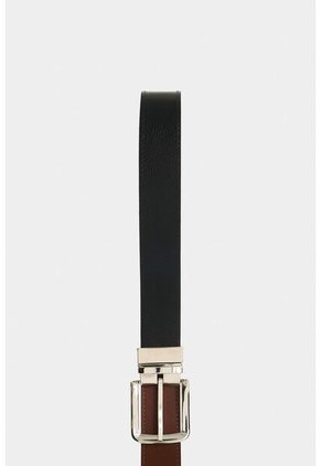 Cinturón Doble Faz Austen De Cuero Para Hombre Costuras Decorativas Bordes Cinturón Doble Faz Austen De Cuero Para Hombre Costuras Decorativas Bordes Negro 32 VÉLEZ