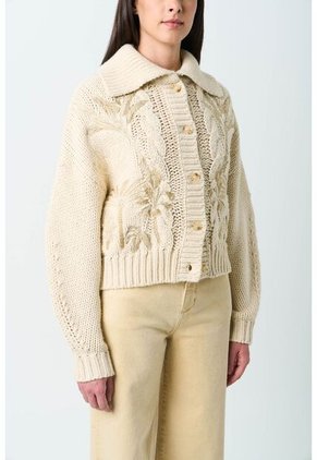 Cardigan Kalixto Tejido Para Mujer Bordado Cardigan Kalixto Tejido Para Mujer Bordado Arena S VÉLEZ