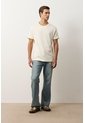 Camiseta En Algodón Para Hombre Luma Camiseta En Algodón Para Hombre Luma Crema M VÉLEZ de Vélez