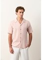 Camisa Costero De Manga Corta Para Hombre Camisa Costero De Manga Corta Para Hombre Rosado XXL VÉLEZ de Vélez