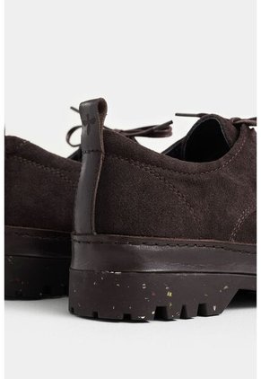 Zapatos Cordón Sunset De Cuero Para Hombre Mezcla De Texturas Zapatos Cordón Sunset De Cuero Para Hombre Mezcla De Texturas Cafe 38 VÉLEZ
