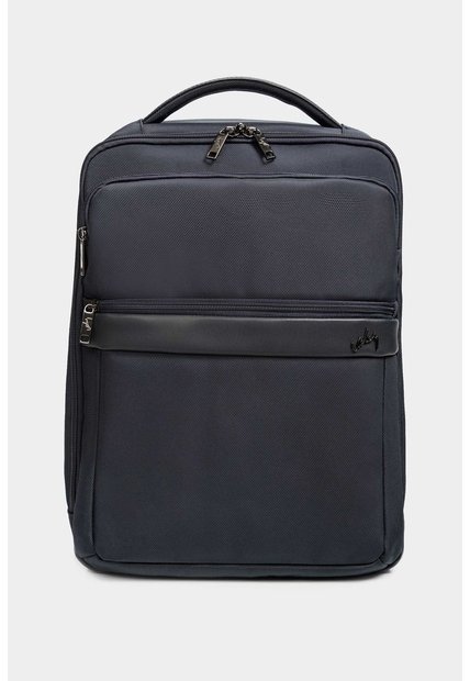 Morral Bolt De Cuero Y Lona Para Hombre Bolsillos Frontales Azul Oscuro Morral Bolt De Cuero Y Lona Para Hombre Bolsillos Frontales Azul Oscuro VÉLEZ